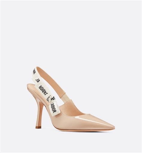 dior nude slingbacks nude patent|Dior Nude Patent J'adior Slingback Pumps .